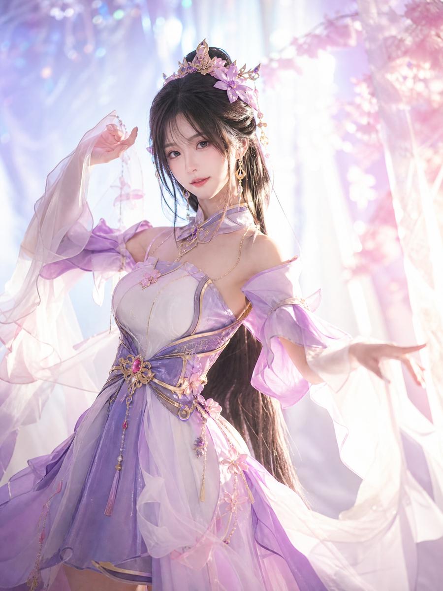 猎奇 cosplay视频演示：汉服古风造型全过程